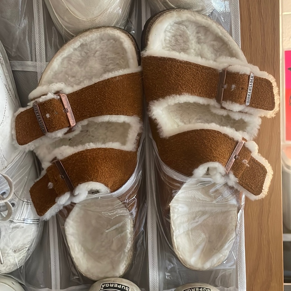 Birkenstocks with fur!